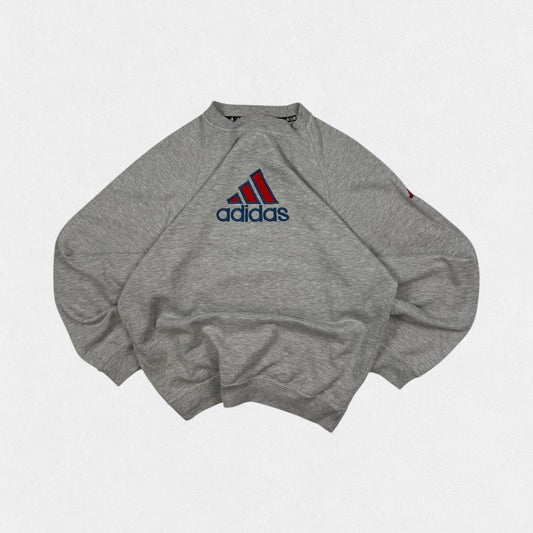 Vintage 90s Adidas centre logo sweatshirt (XL)