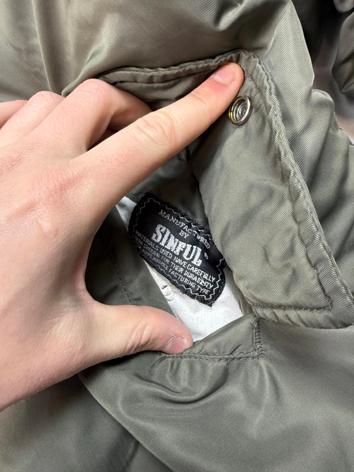 Vintage 90s MA-1 Military bomber jacket (L)