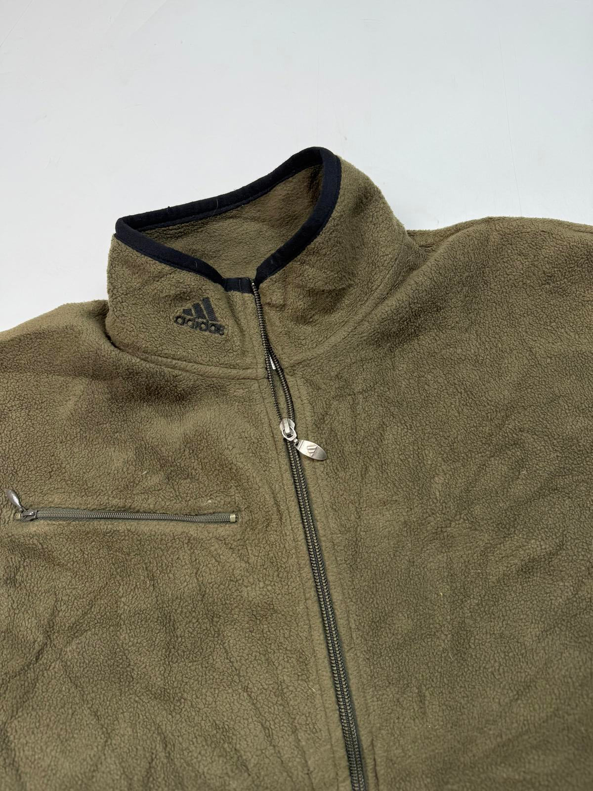 Vintage 90s Adidas gilet fleece jacket (S)