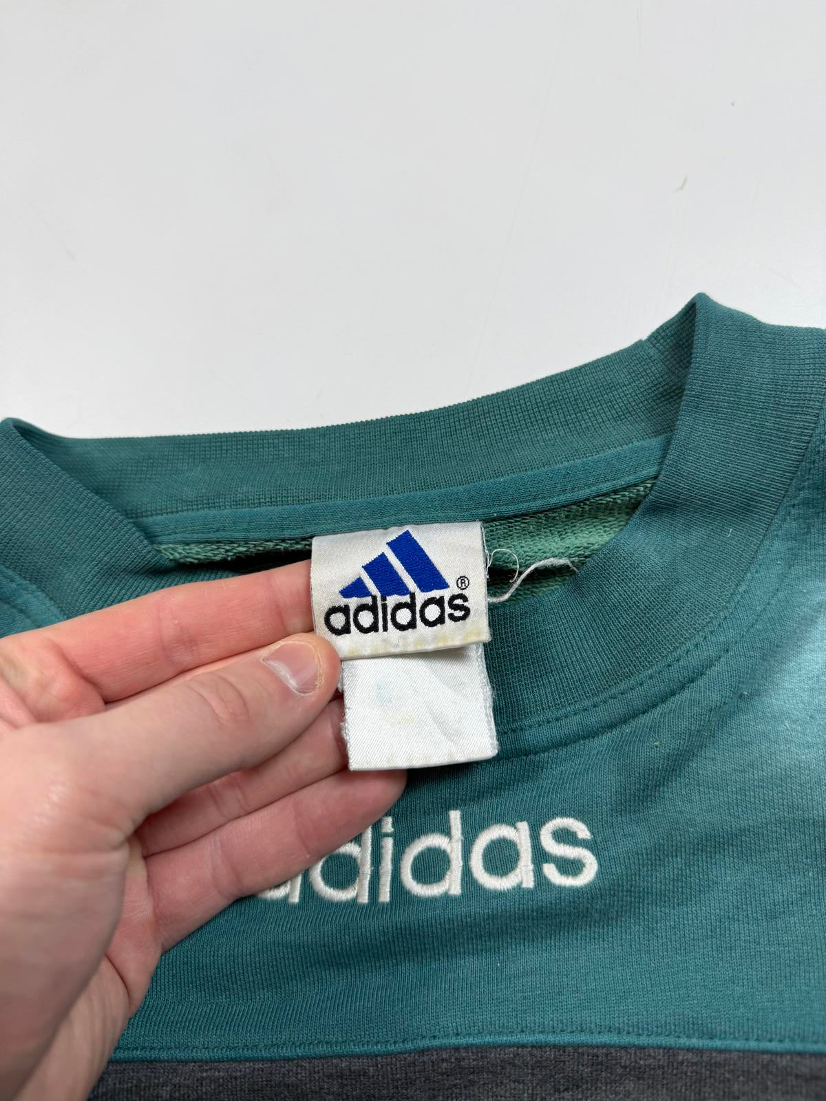 Vintage 90s Adidas originals colour block sweatshirt (L)