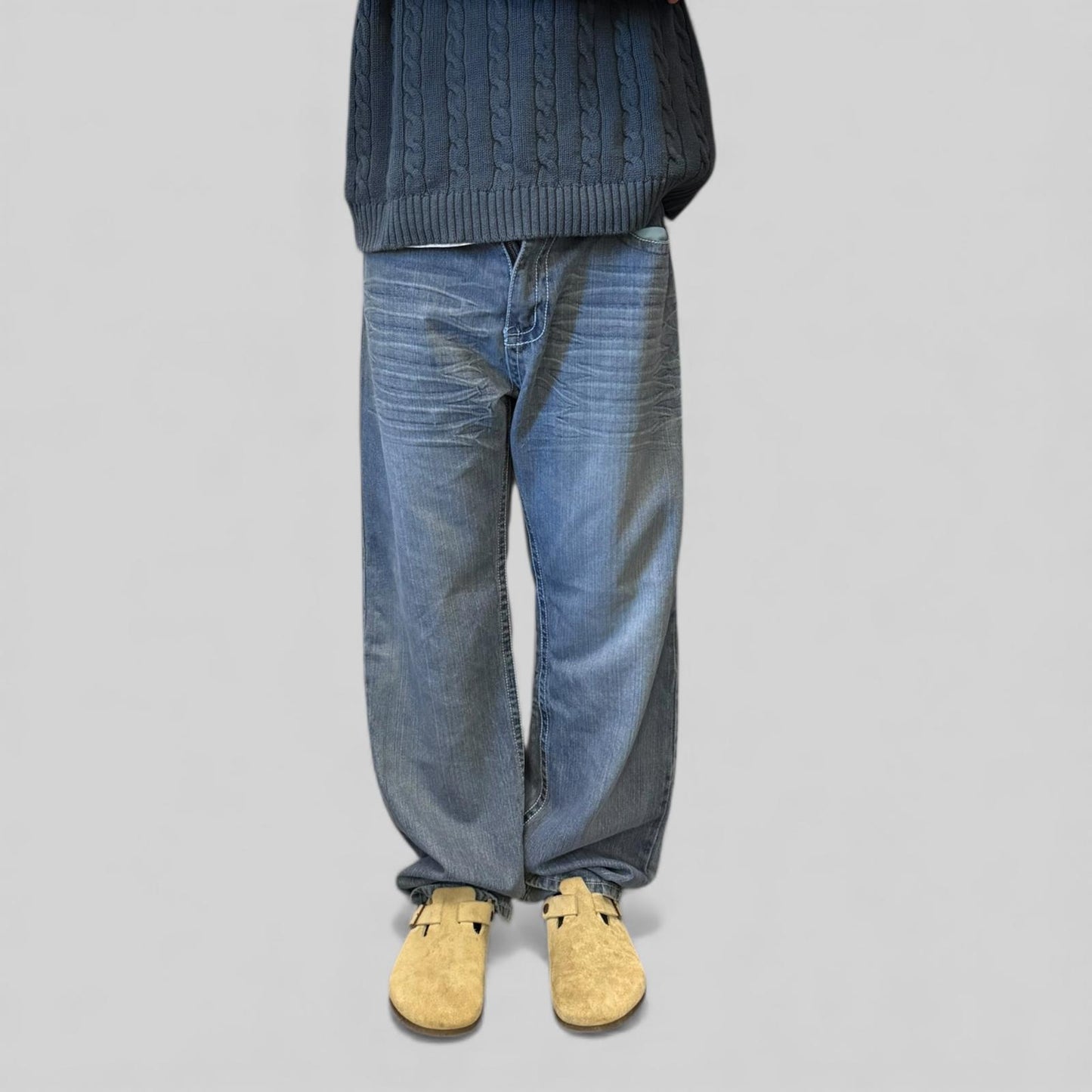 Vintage Y2K hip hop baggy jeans (W38)