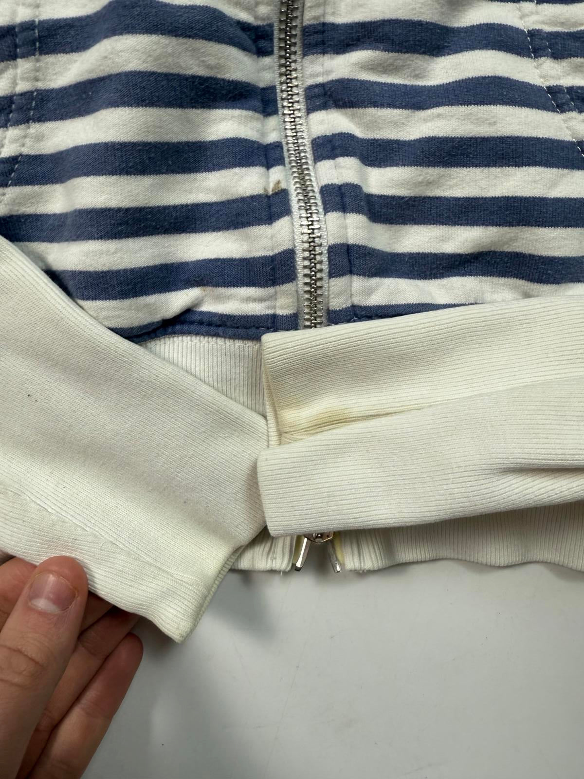 Vintage Nike striped zip up hoodie (WM)