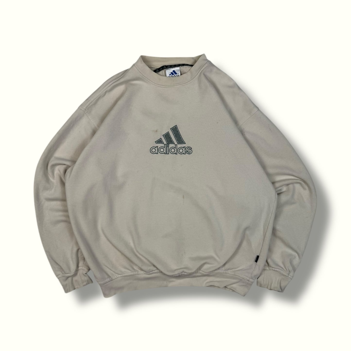Vintage boxy adidas centre logo sweatshirt 