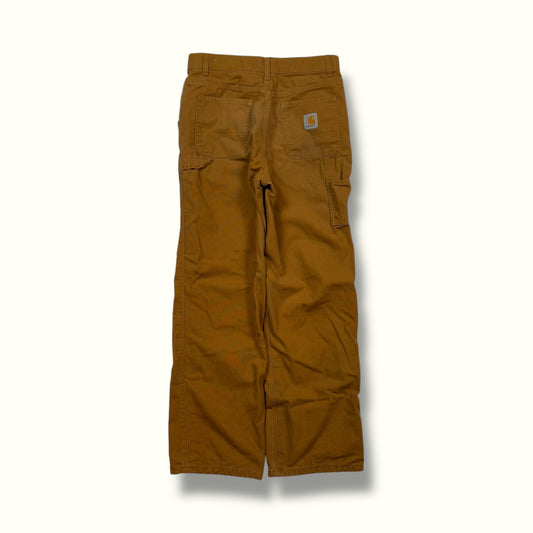 Carhartt women's 14 baggy carpenter pants tan 