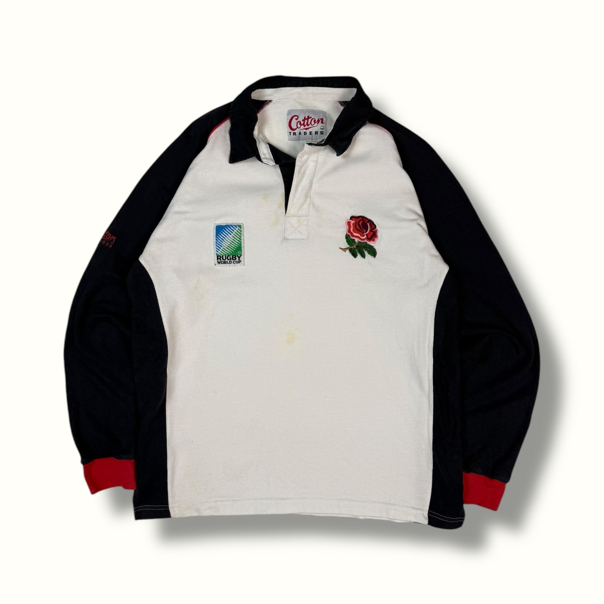 England 90s Cotton Traders rugby shirt 1995 1996
