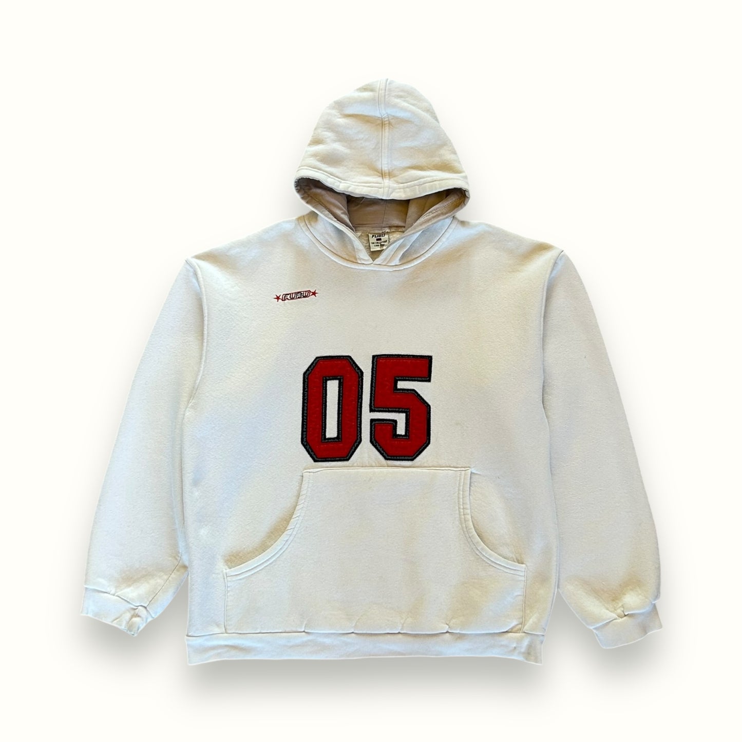 Vintage Fubu 05 spell out hoodie white