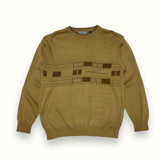 Tom Hanson grandad knit abstract sweater