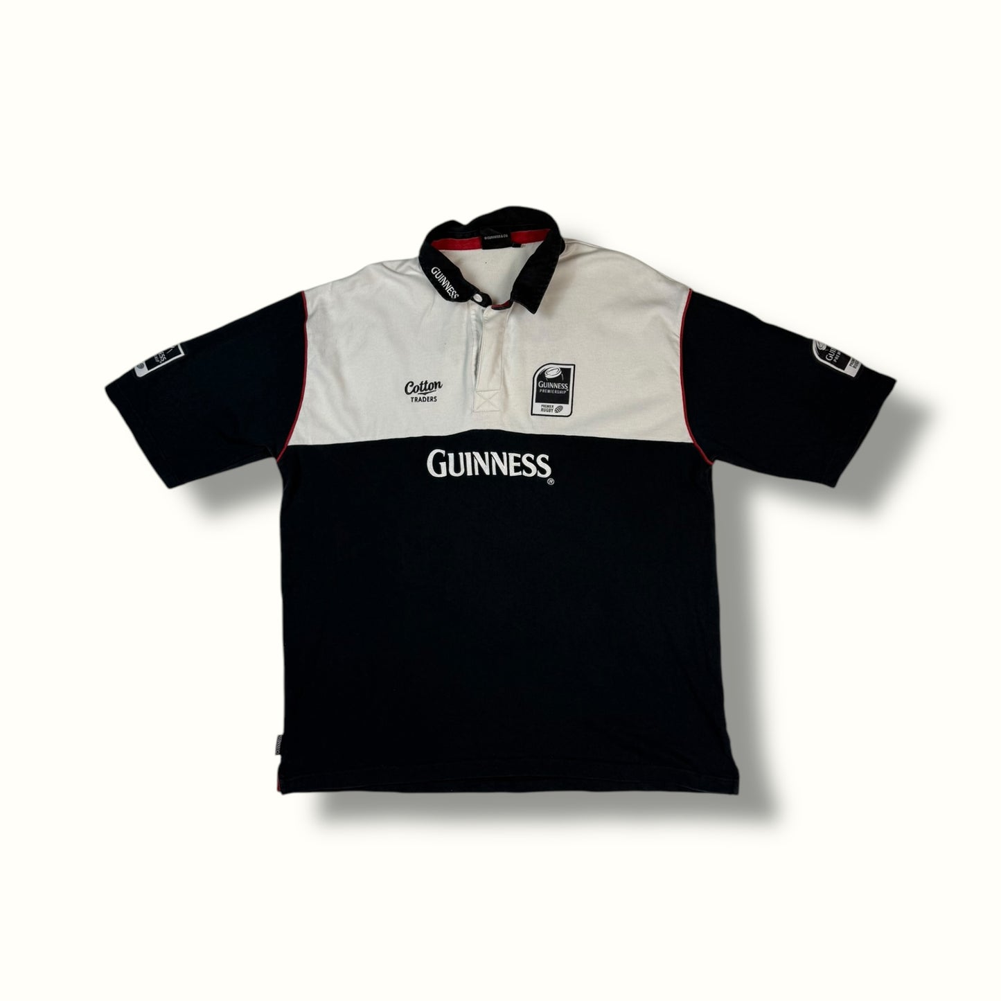 Guinness Cotton traders short sleeve rugby shirt