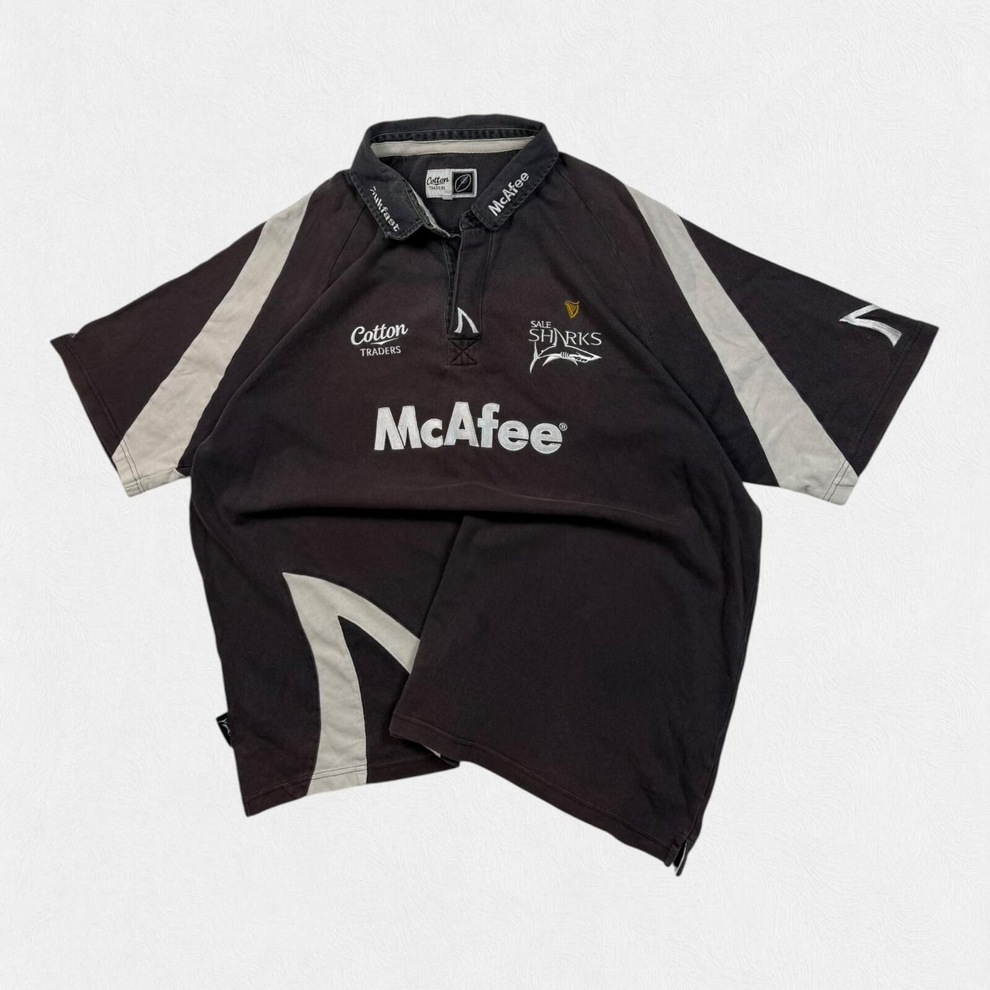 Vintage Sale Sharks 2008/09 Cotton Traders rugby shirt (3XL)