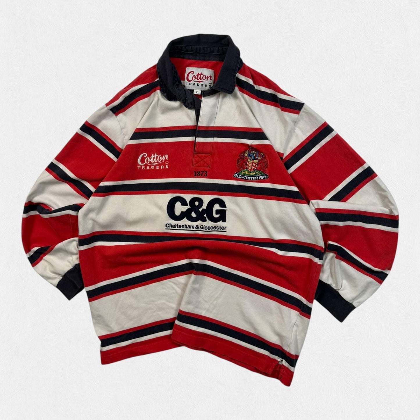 Vintage Gloucester 2003-05 Cotton Traders rugby shirt (L)