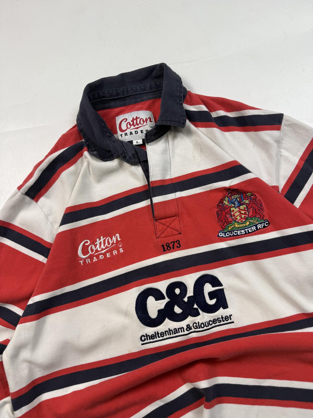Vintage Gloucester 2003-05 Cotton Traders rugby shirt (L)