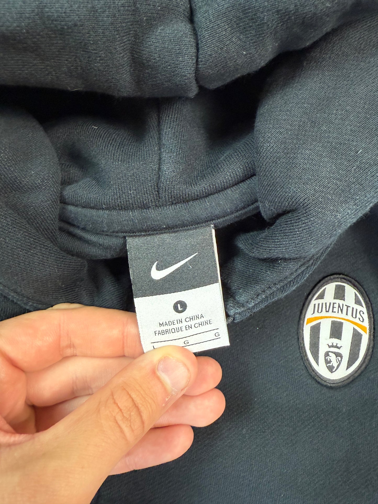 Juventus 2010/11 Nike football full zip hoodie (L)