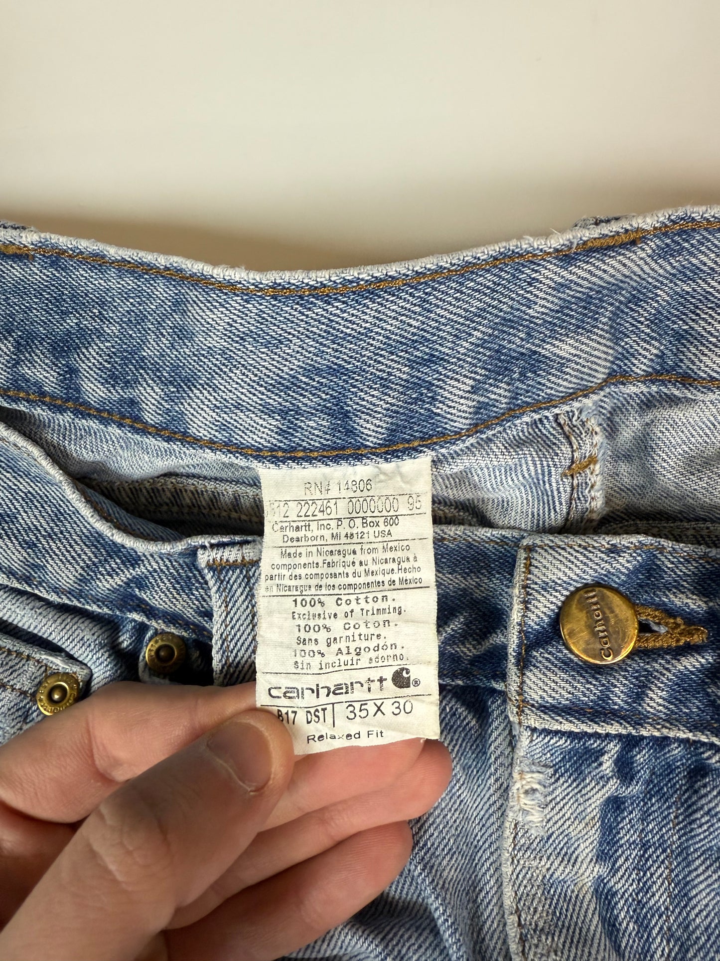 Carhartt baggy denim jeans (W35)