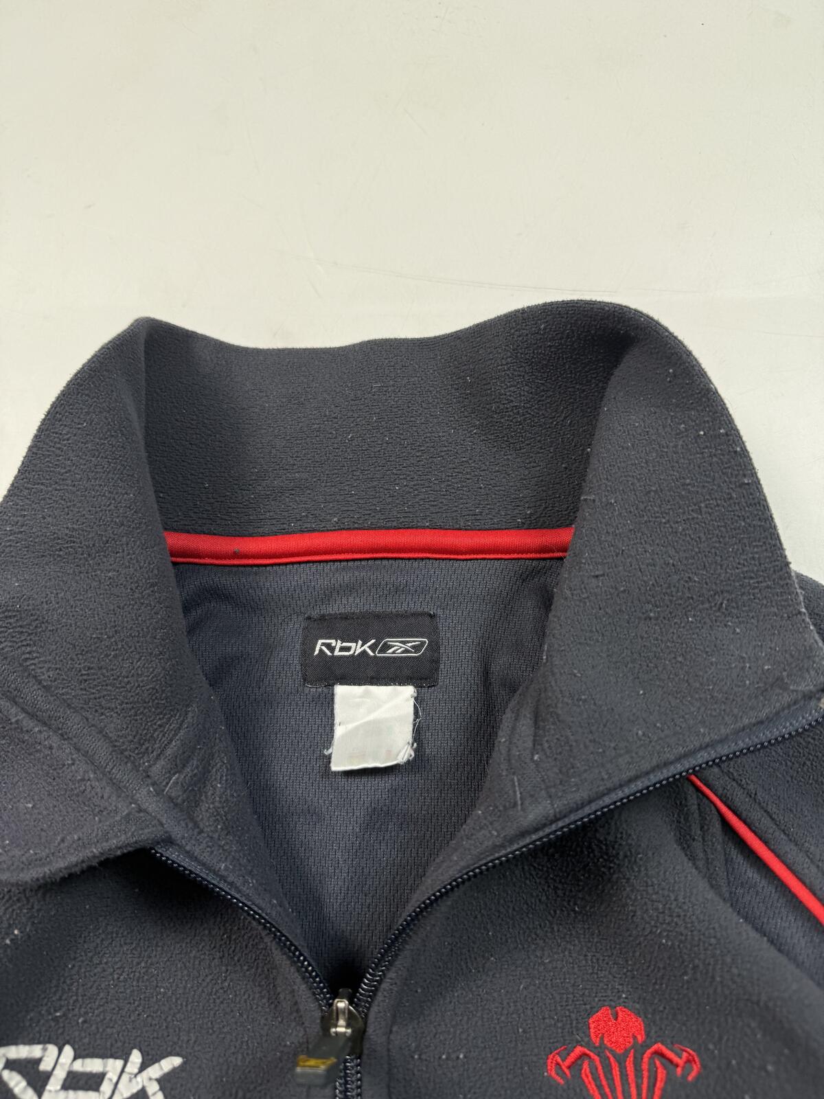 Vintage Wales rugby union 2005-07 Reebok 1/4 zip fleece (XL)