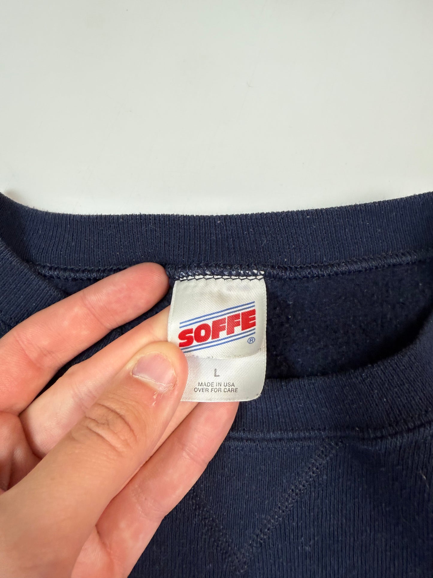 Vintage United States navy Soffe graphic sweatshirt (L)