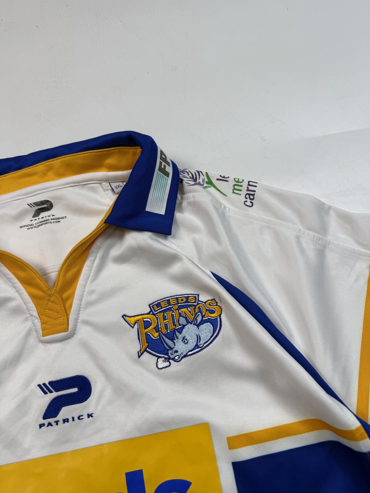 Vintage Leeds Rhinos 2007 Patrick away rugby league shirt (3XL)