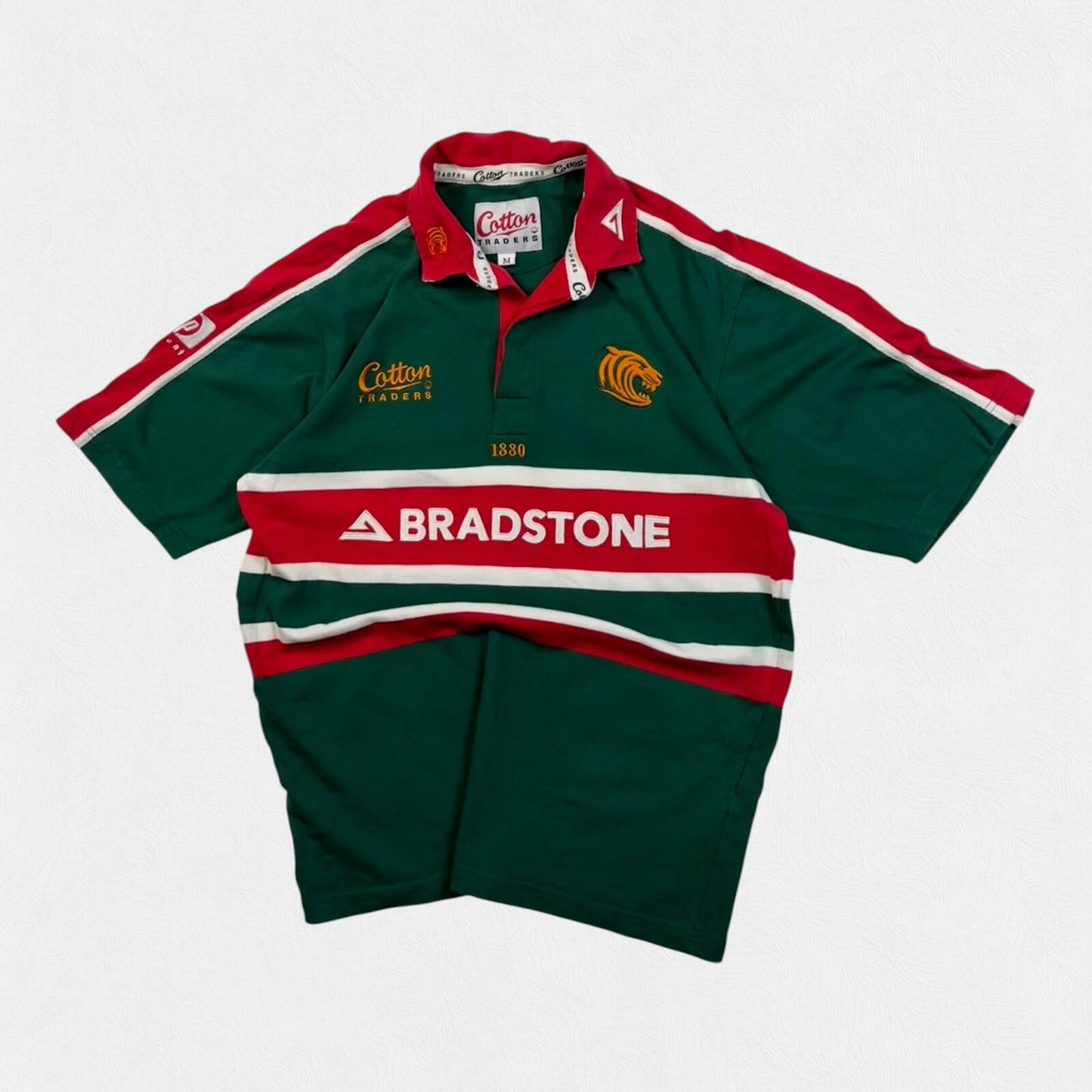 Vintage Leicester Tigers 2002/03 Cotton Traders rugby shirt (M)