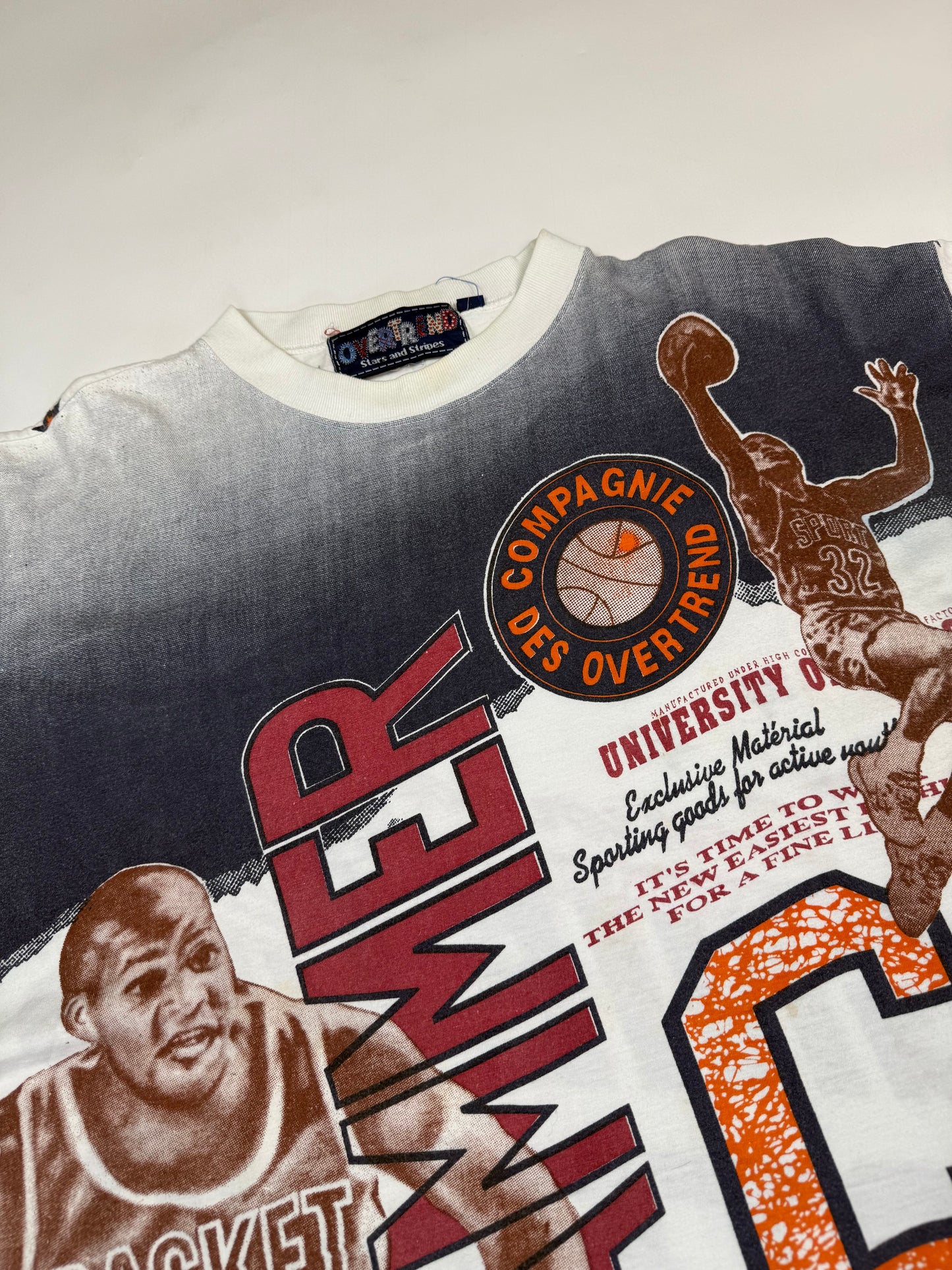 Vintage Overtrend basketball graphic tee (L)
