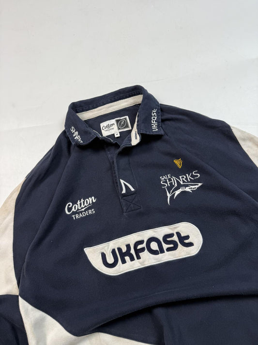 Sale Sharks 2009/10 Cotton Traders rugby union shirt (M)