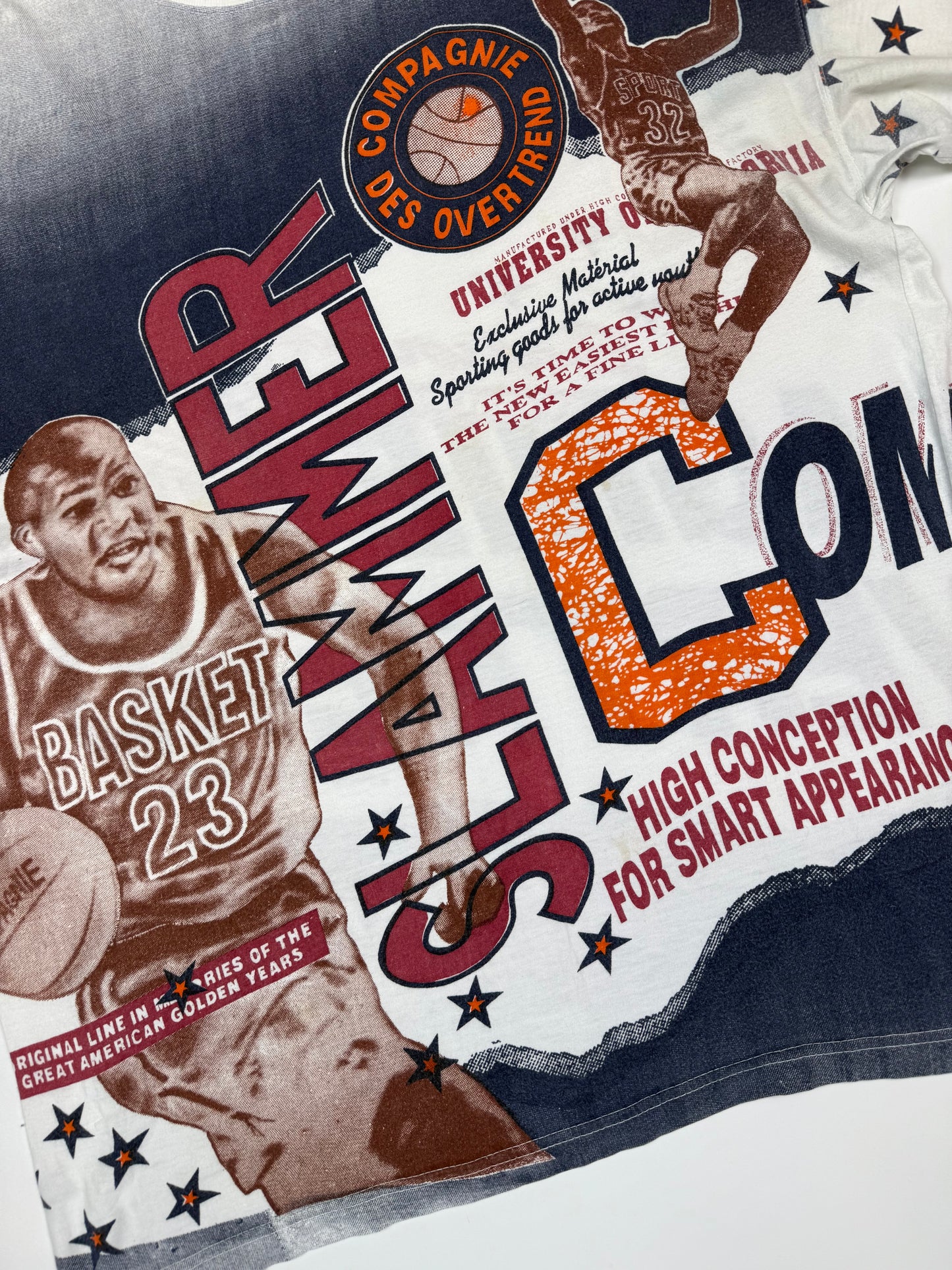 Vintage Overtrend basketball graphic tee (L)