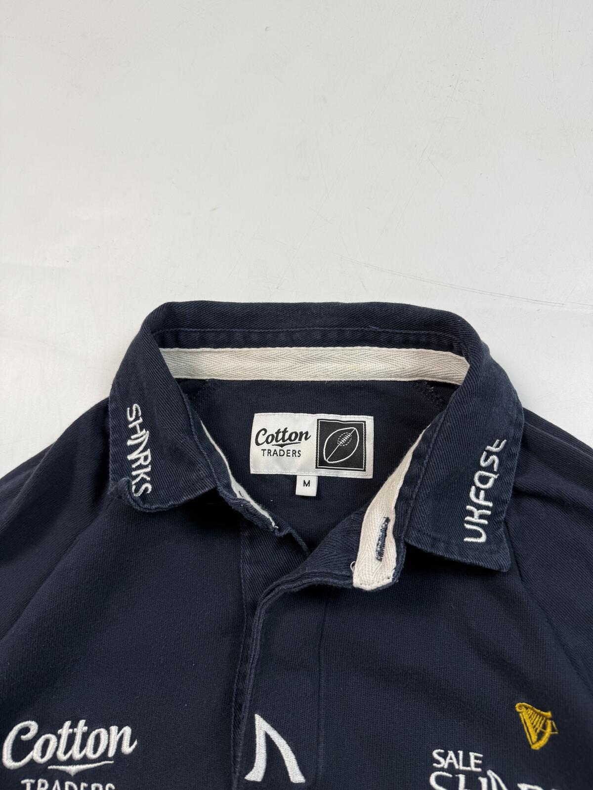 Sale Sharks 2009/10 Cotton Traders rugby union shirt (M)