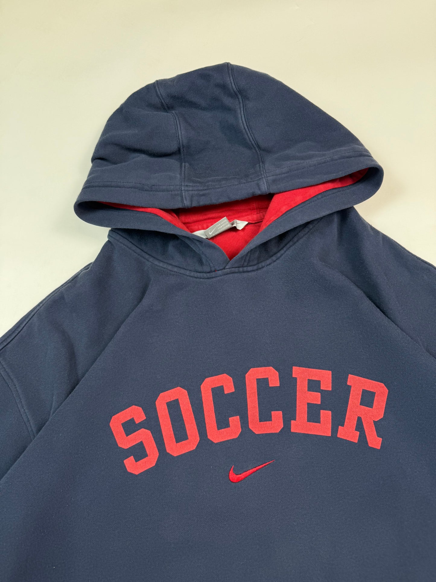 Vintage Nike soccer centre swoosh hoodie (XXL)