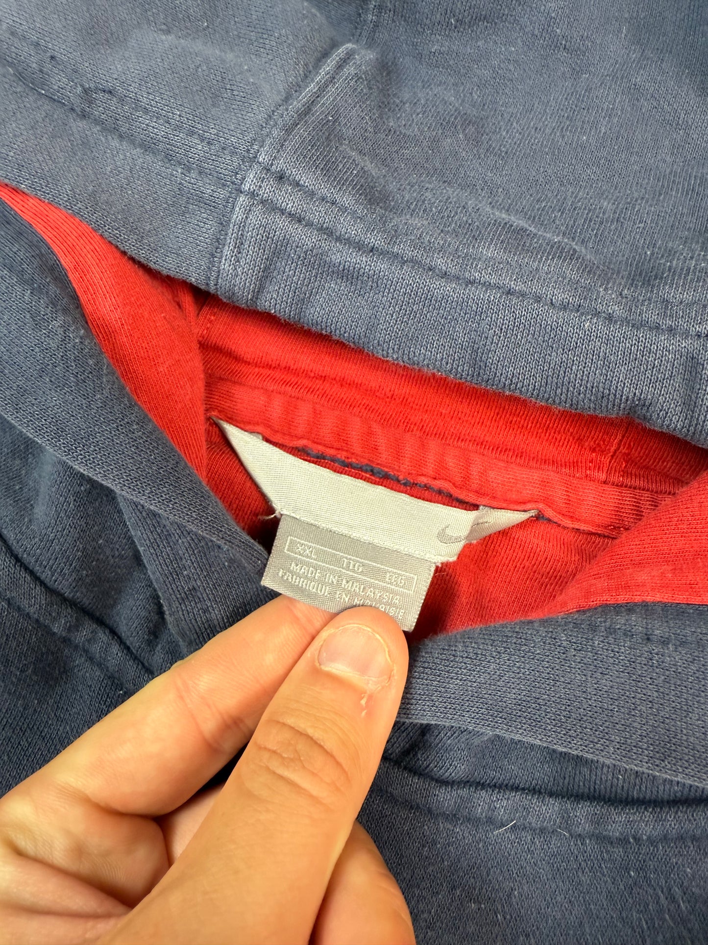 Vintage Nike soccer centre swoosh hoodie (XXL)