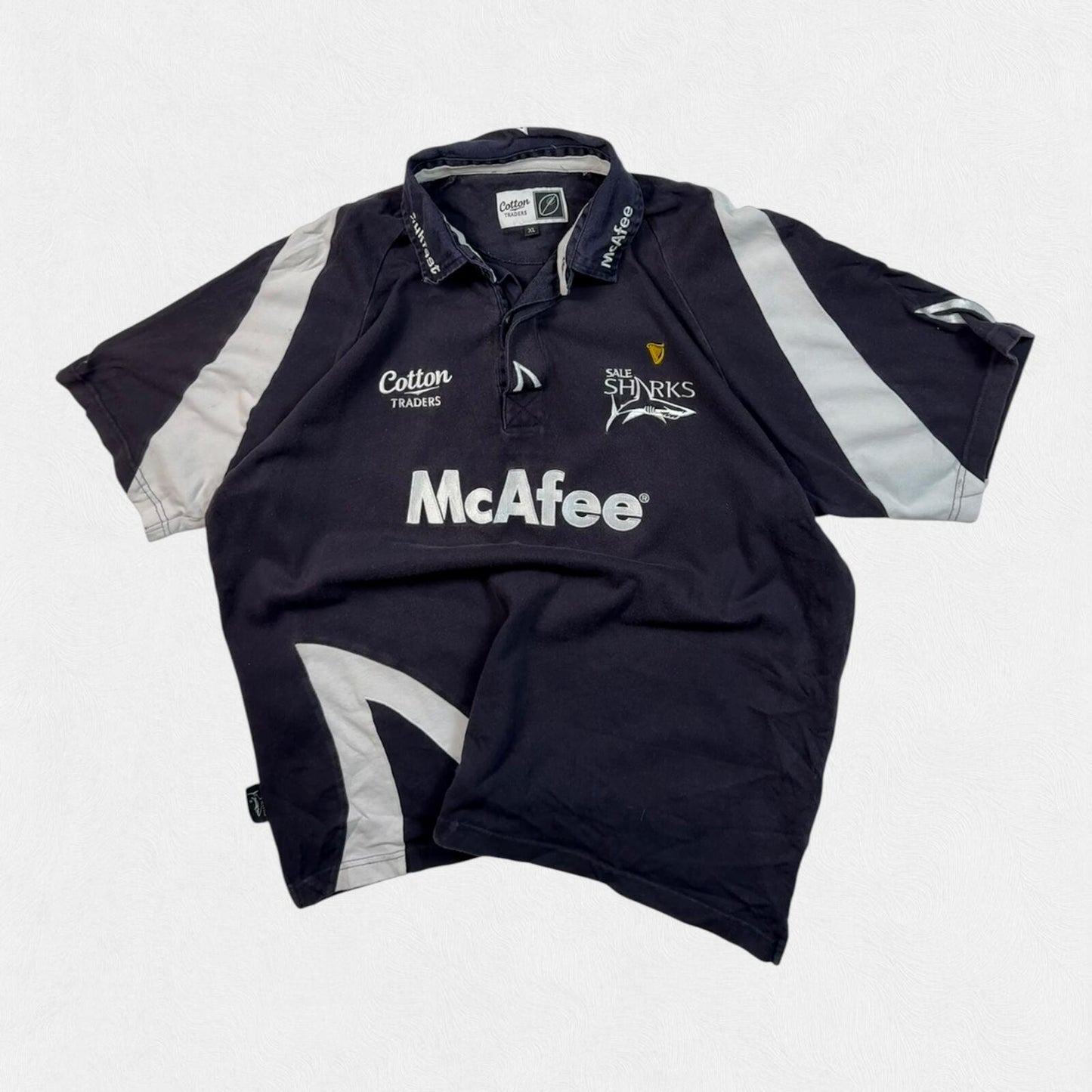 Vintage Sale Sharks 2008/09 Cotton Traders rugby shirt (XL)