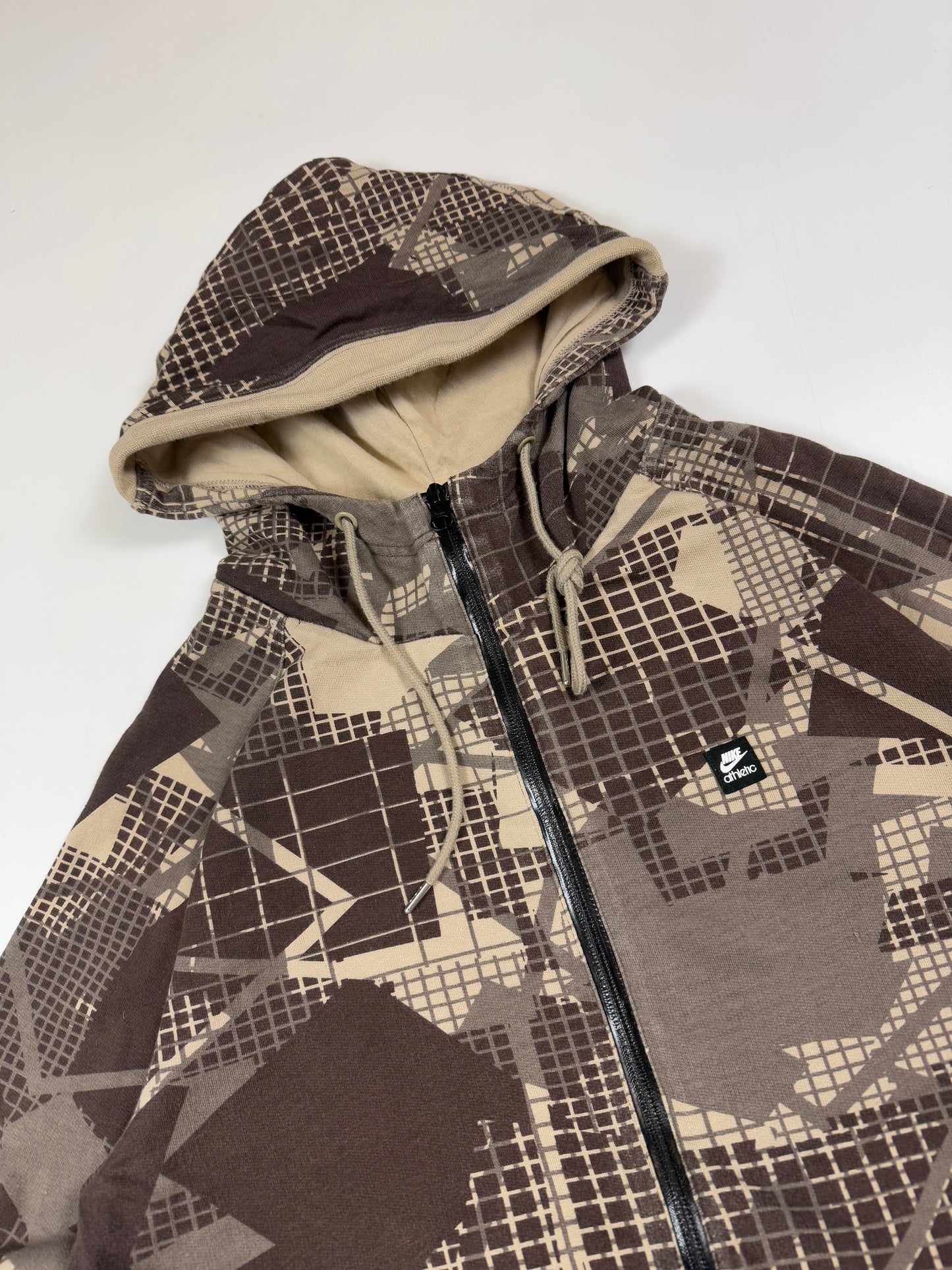 Vintage Nike abstract full zip hoodie (M)