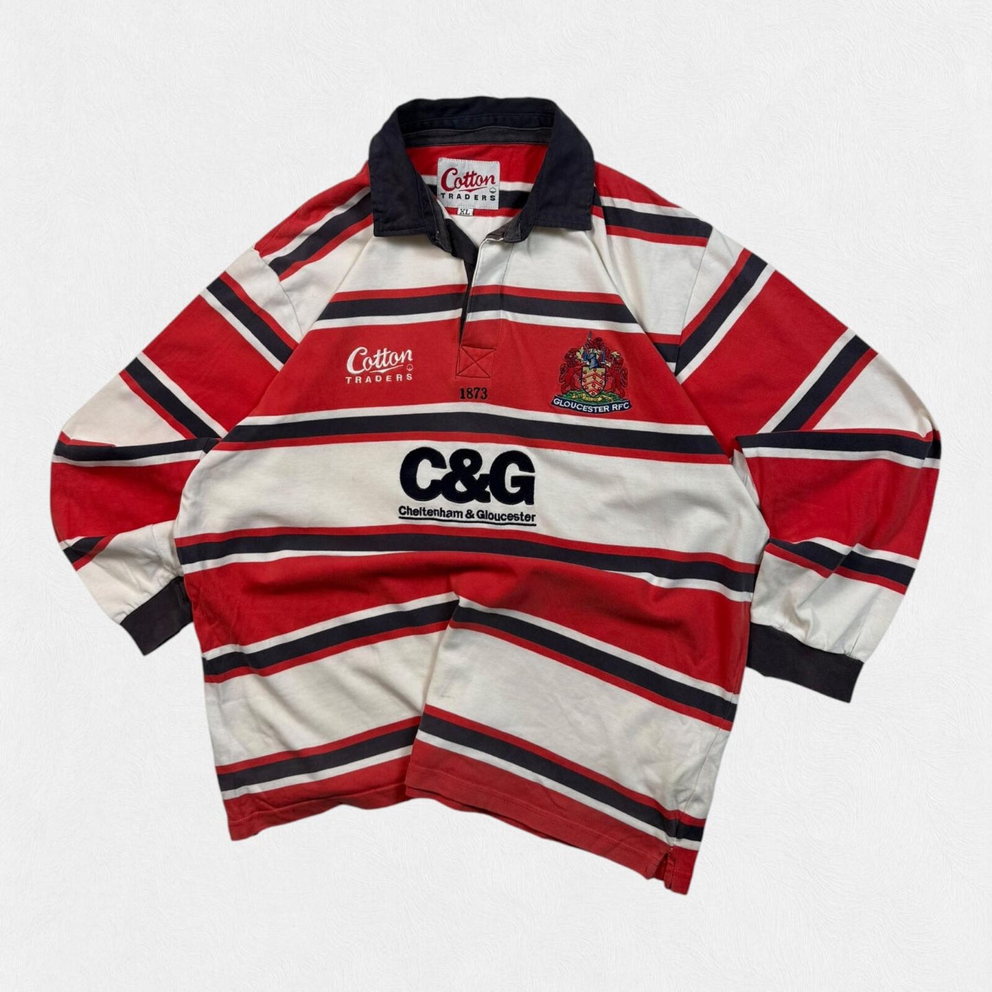 Vintage Gloucester 2003-05 Cotton Traders rugby union shirt (XL)