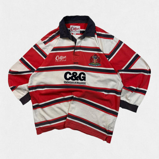 Vintage Gloucester 2003-05 Cotton Traders rugby union shirt (XL)