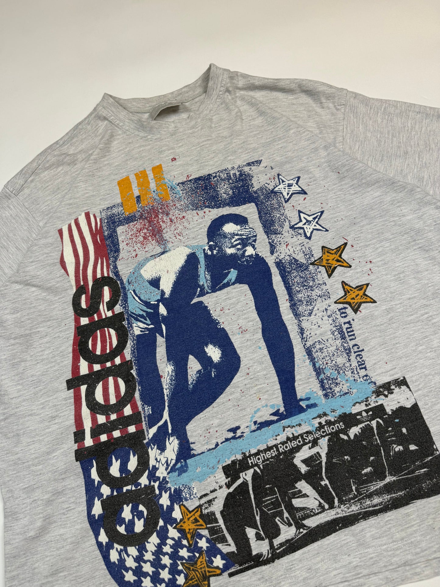 Vintage 90s Adidas Usain Bolt graphic tee (M)