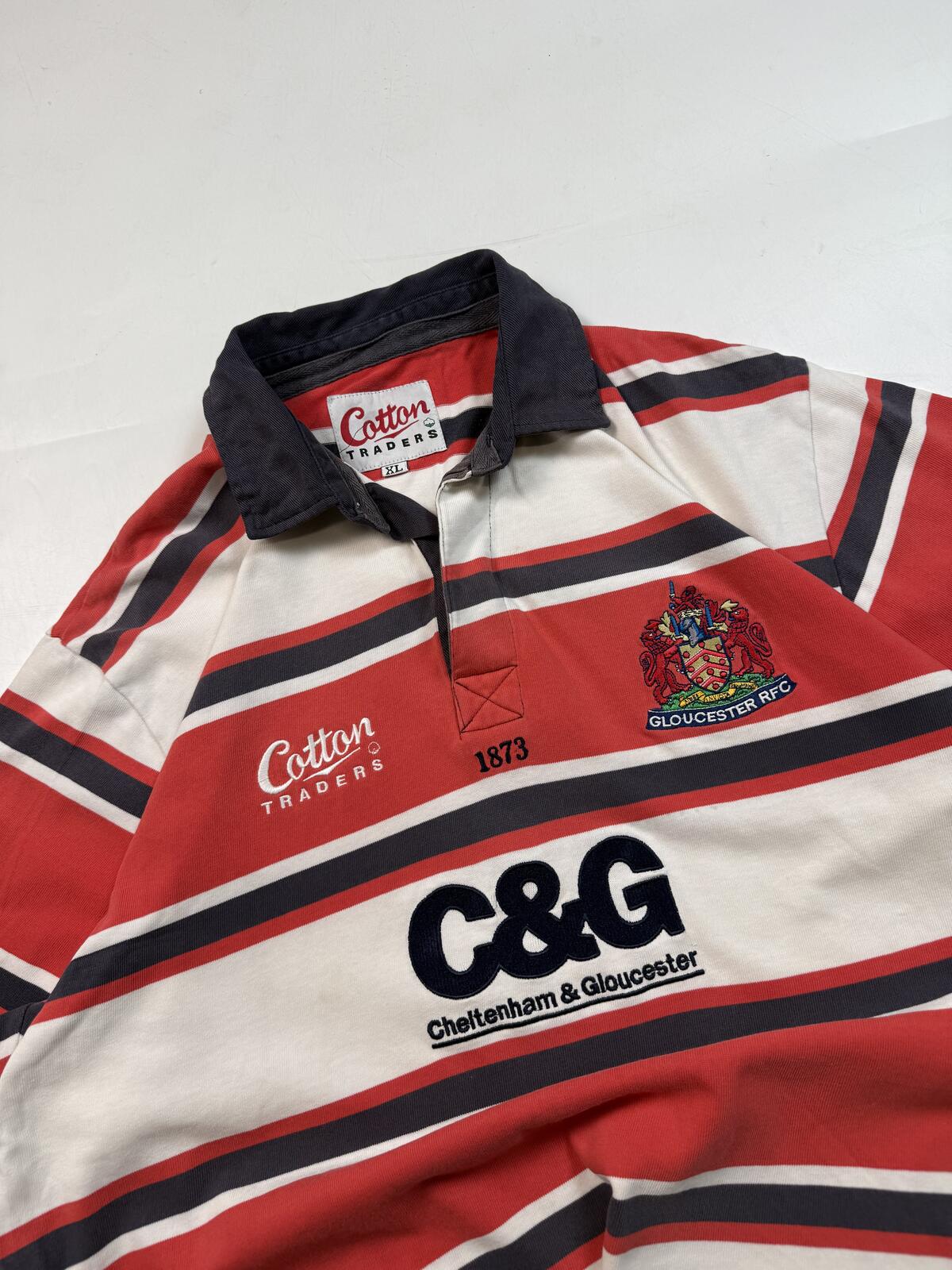Vintage Gloucester 2003-05 Cotton Traders rugby union shirt (XL)