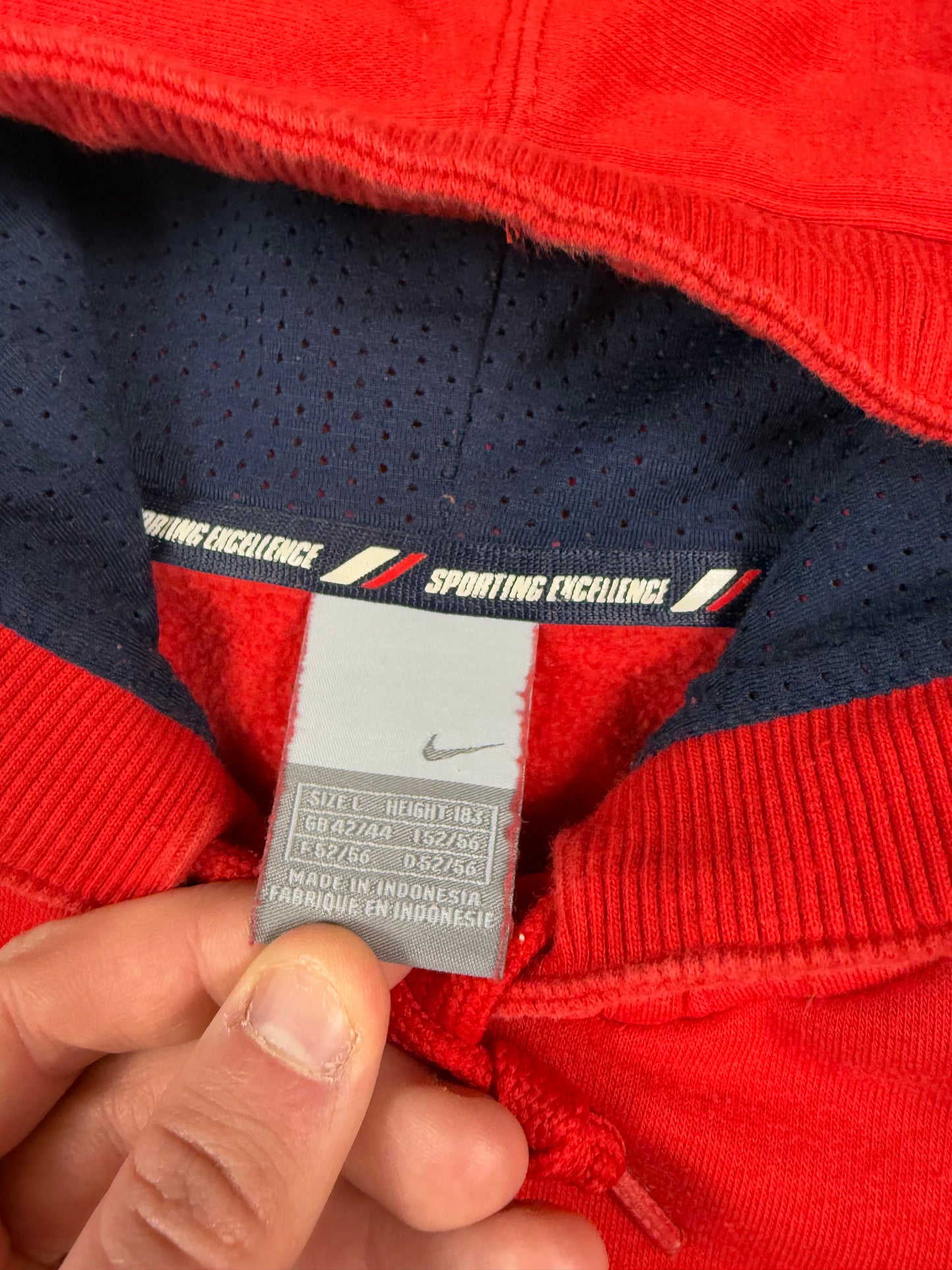 Vintage Nike spell out hoodie (L)