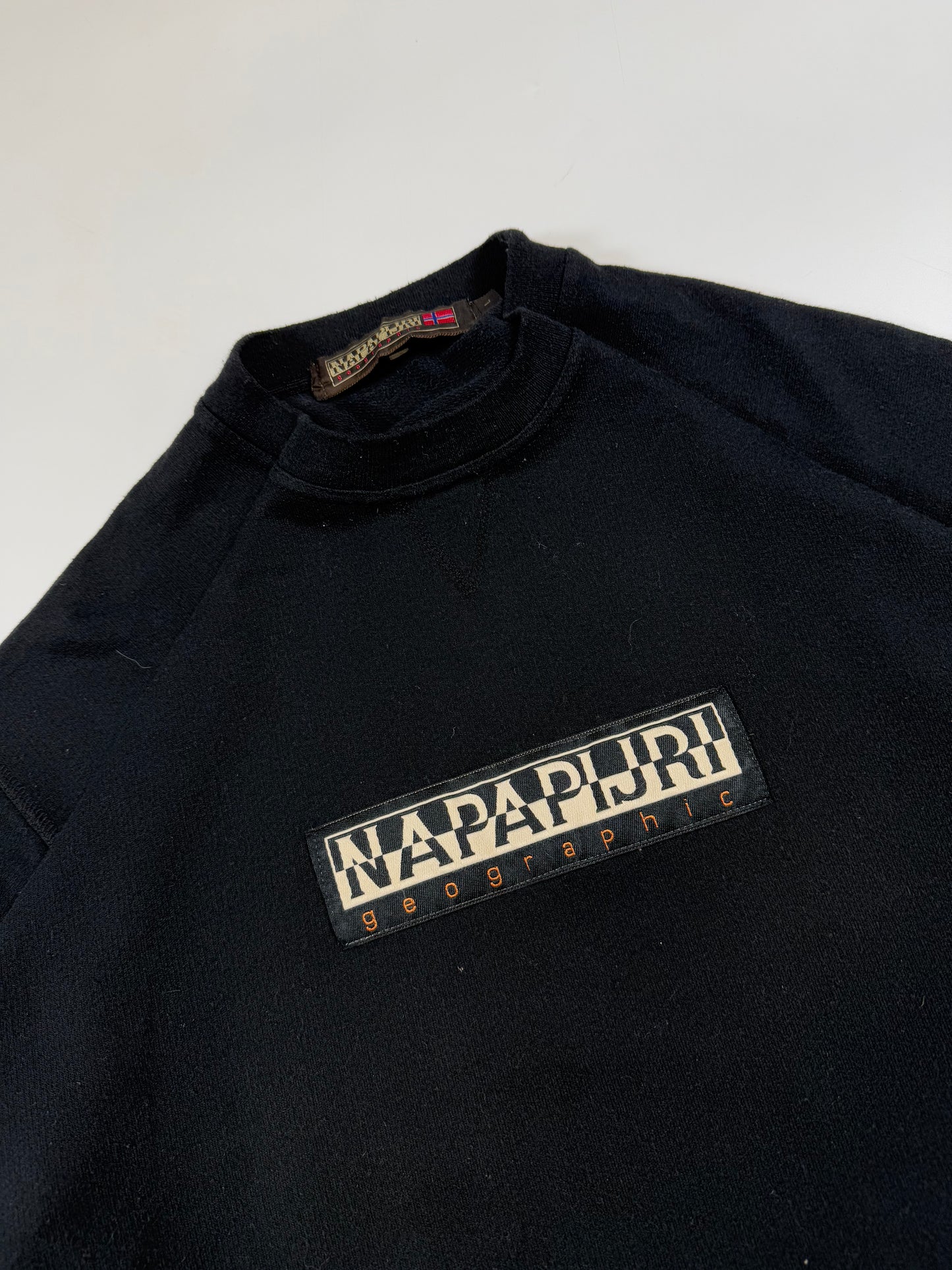 Vintage Napapijri spell out sweatshirt (L)