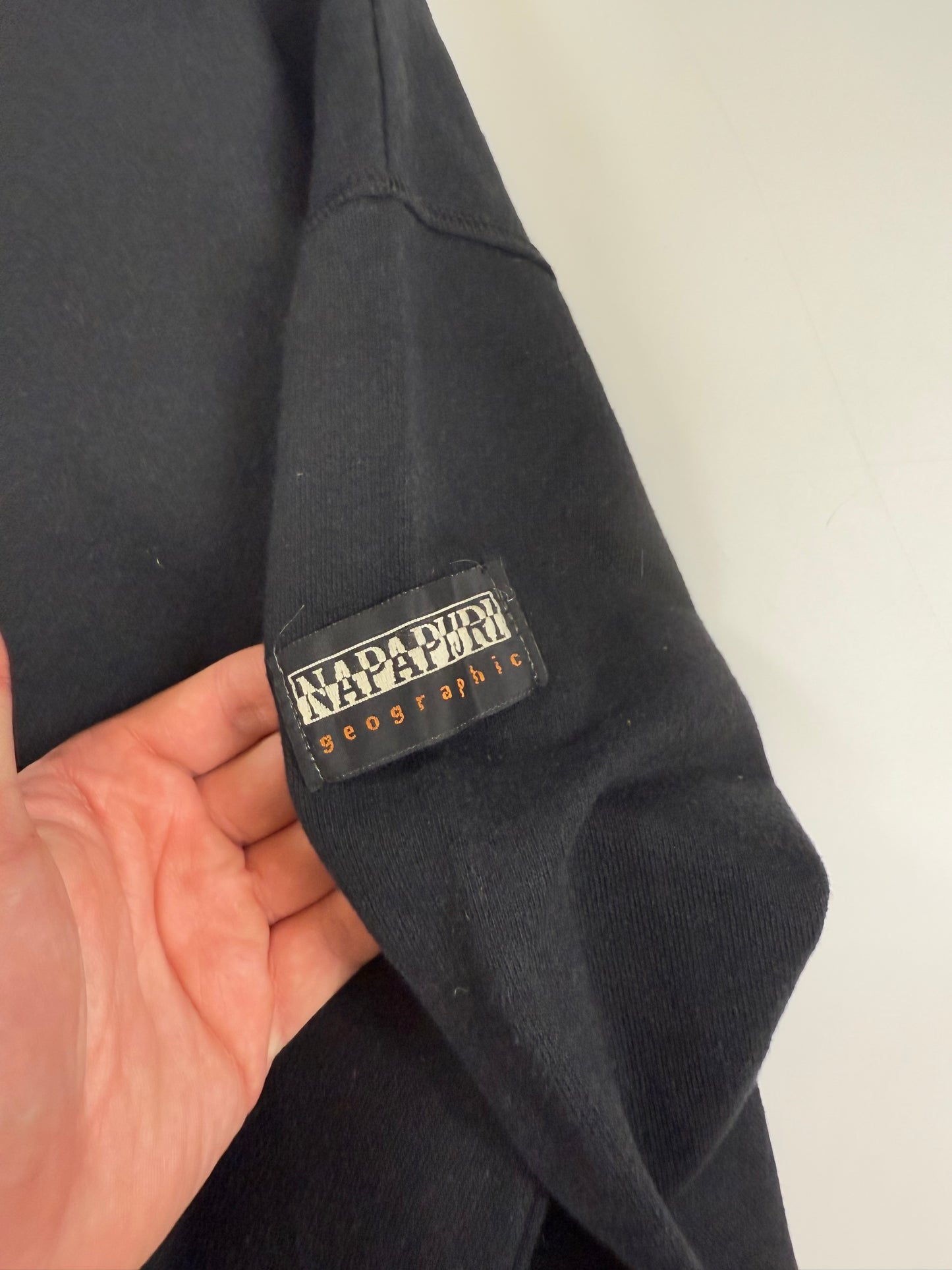 Vintage Napapijri spell out sweatshirt (L)