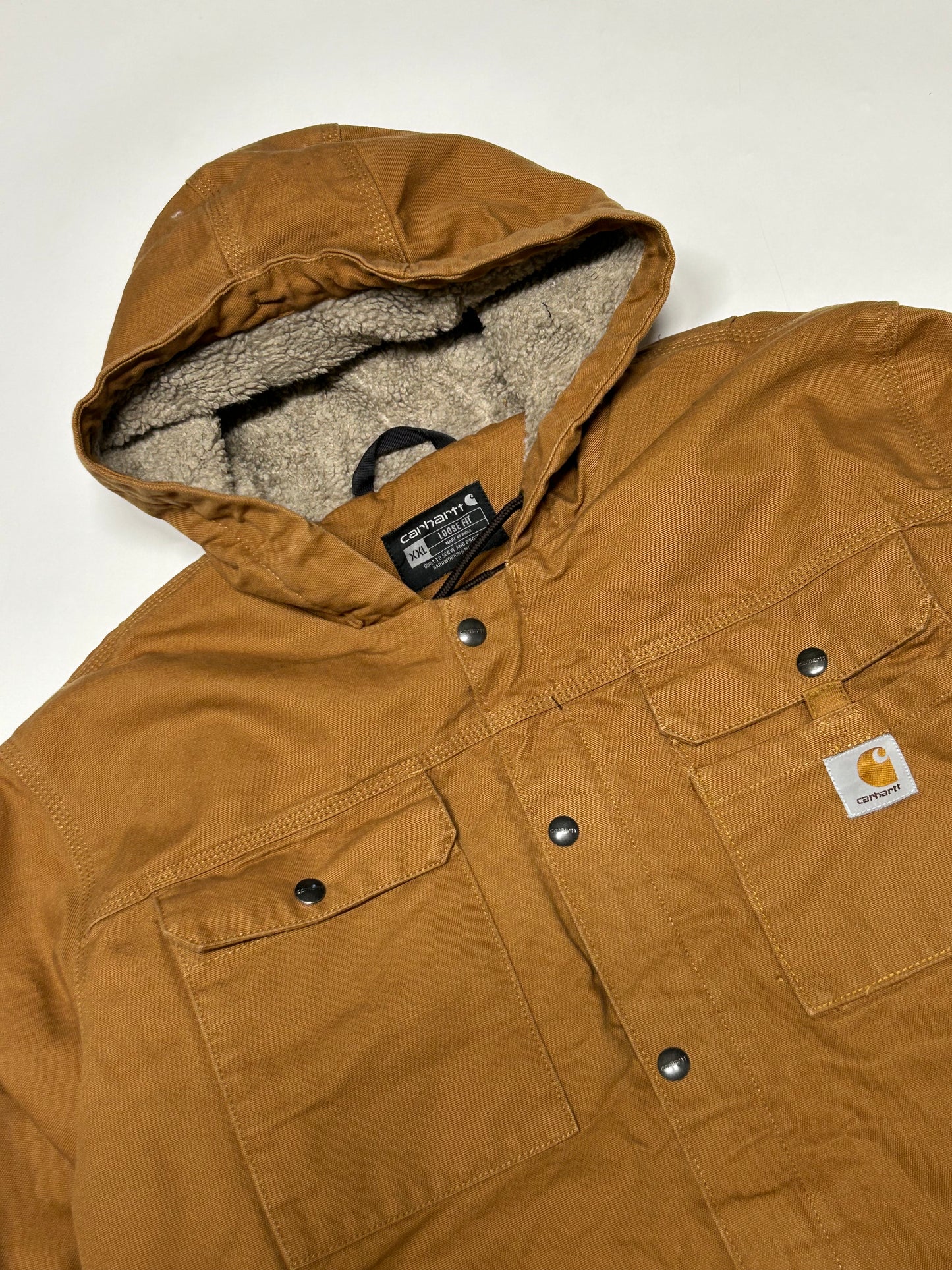 Carhartt Bartlett hooded utility workwear jacket (XXL)