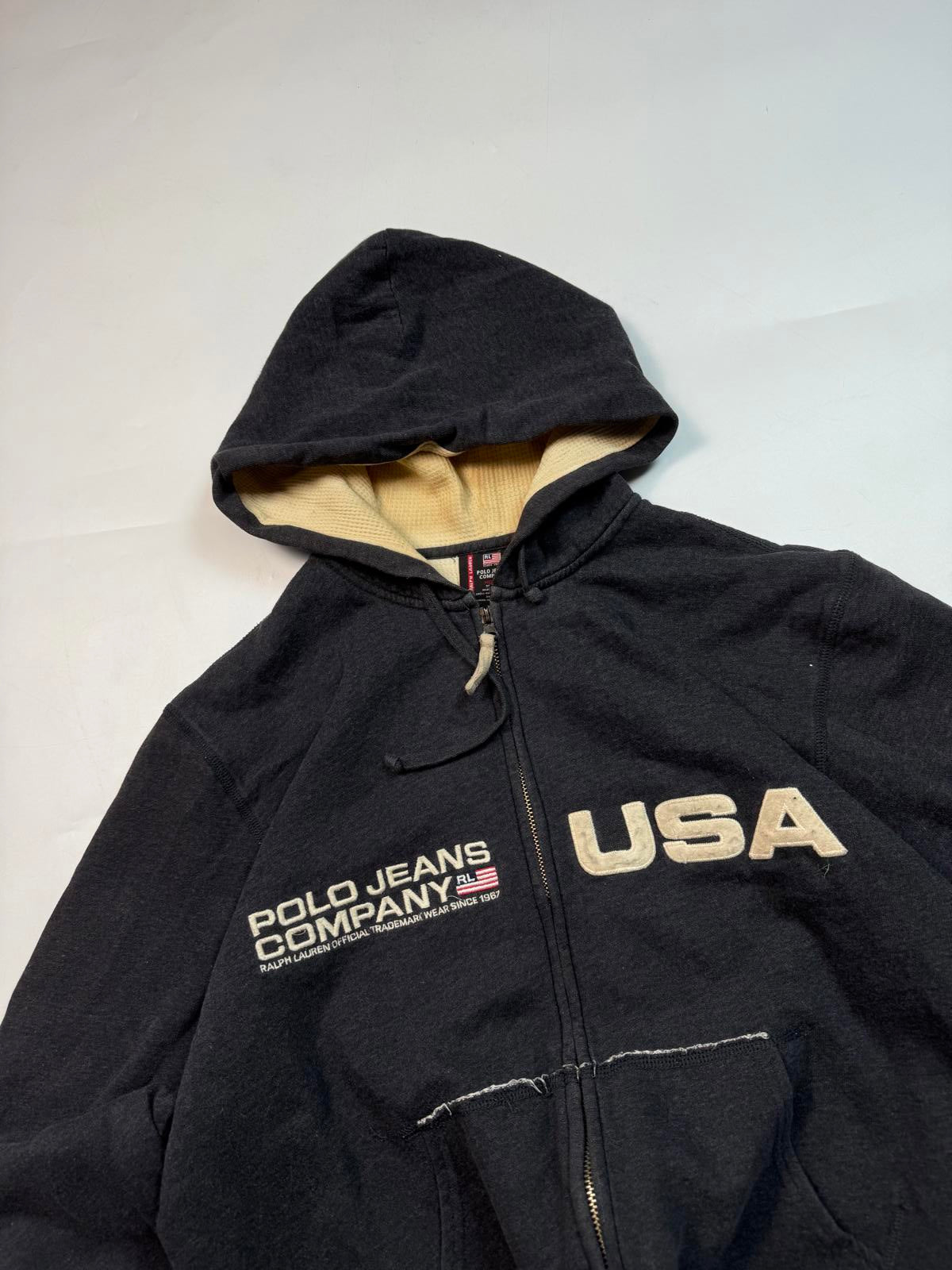 Vintage Ralph Lauren polo jeans co zip up hoodie (M)