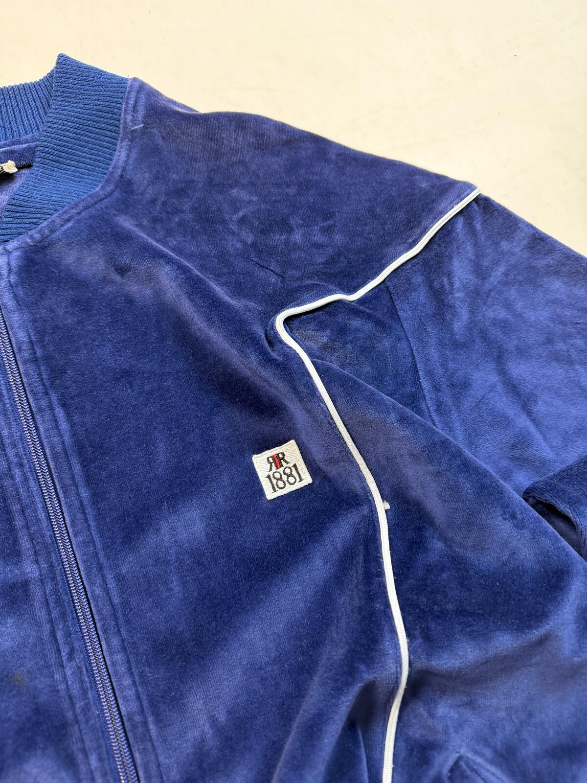 Vintage Cerruti 1881 velour track top (L)