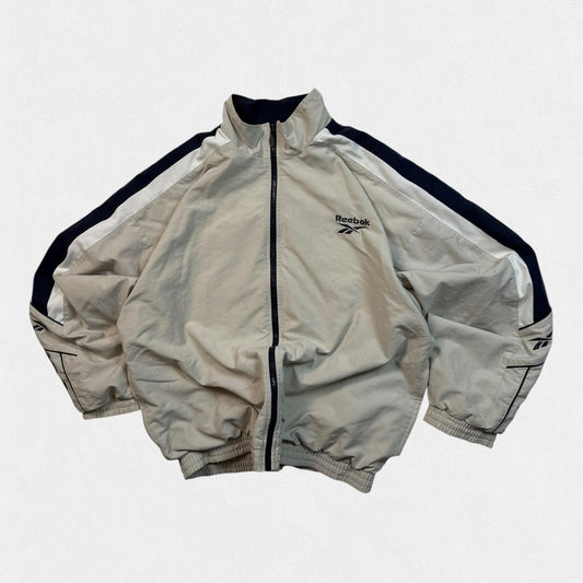Vintage 90s Reebok side stripe track jacket (L)