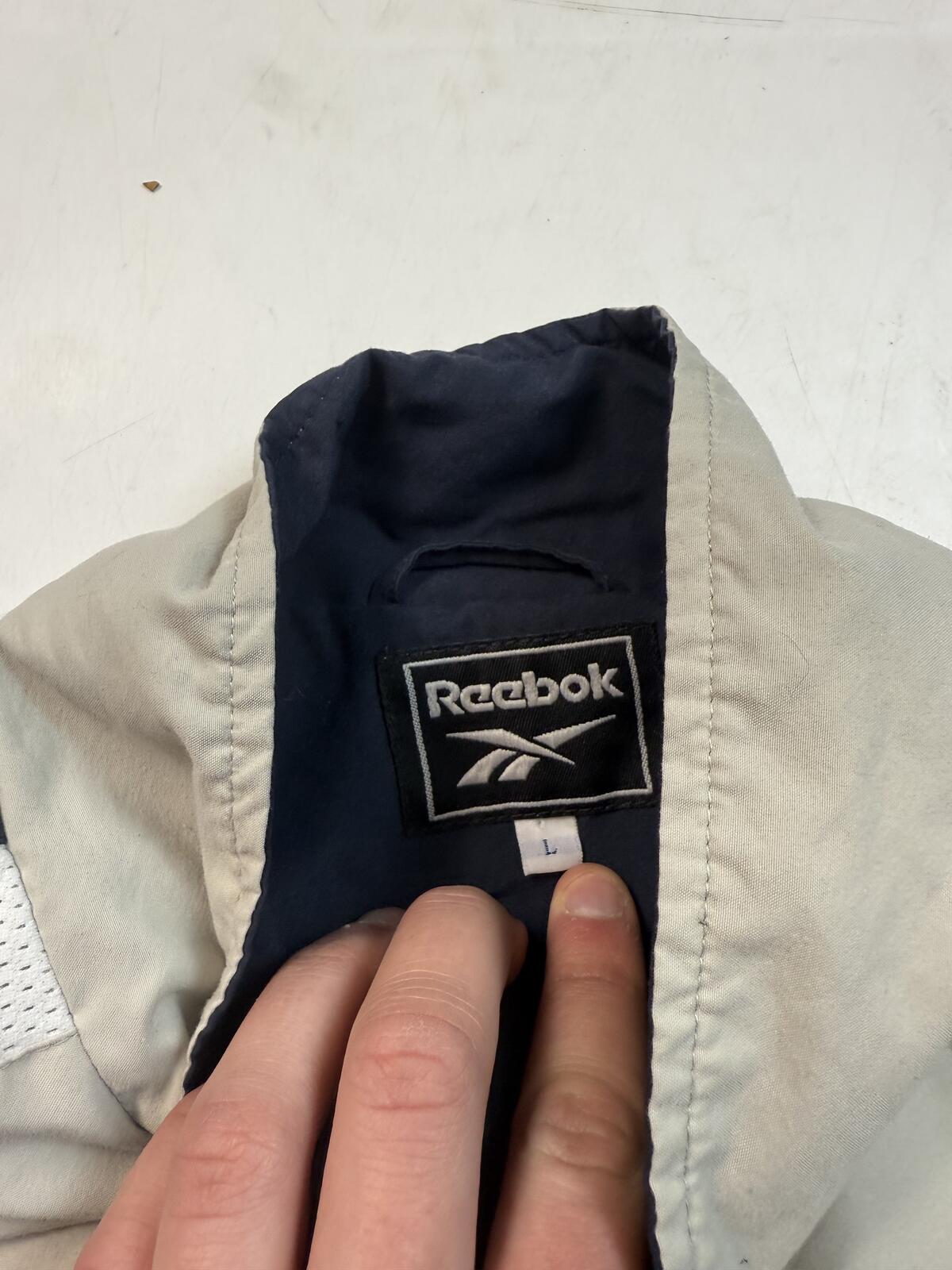 Vintage 90s Reebok side stripe track jacket (L)