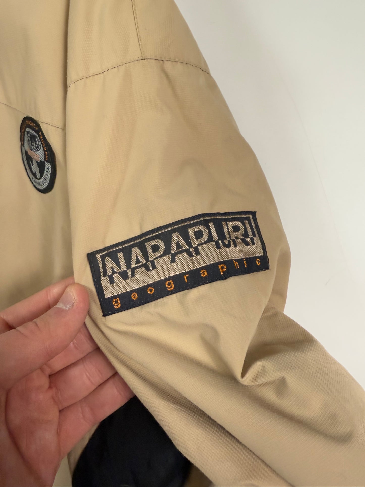 Vintage Napapijri geographic jacket (L)