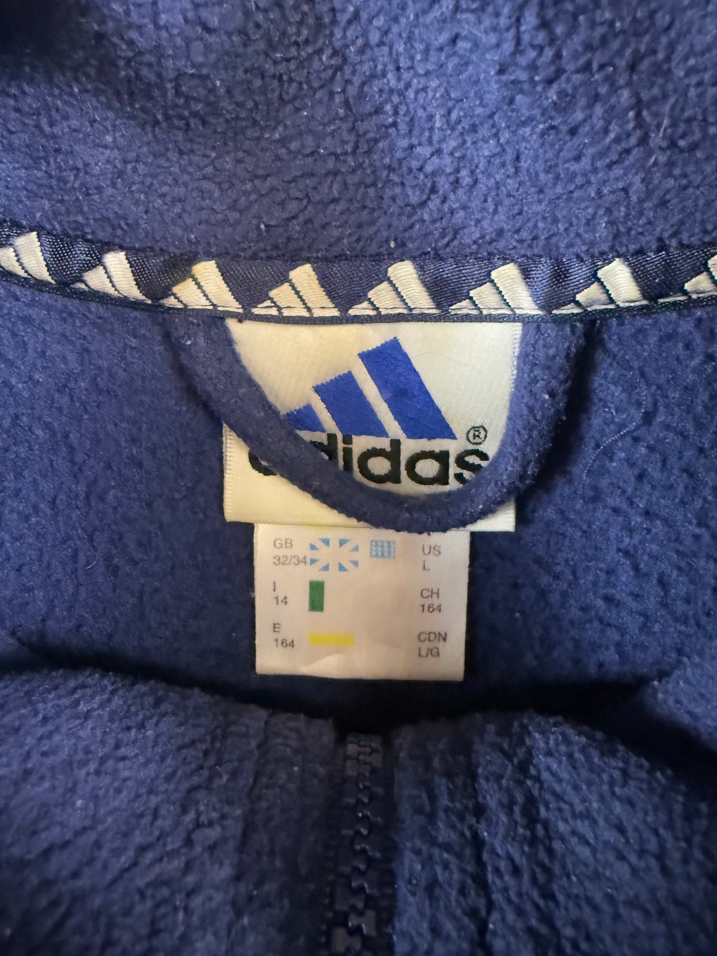 Vintage Adidas zip up fleece (L)