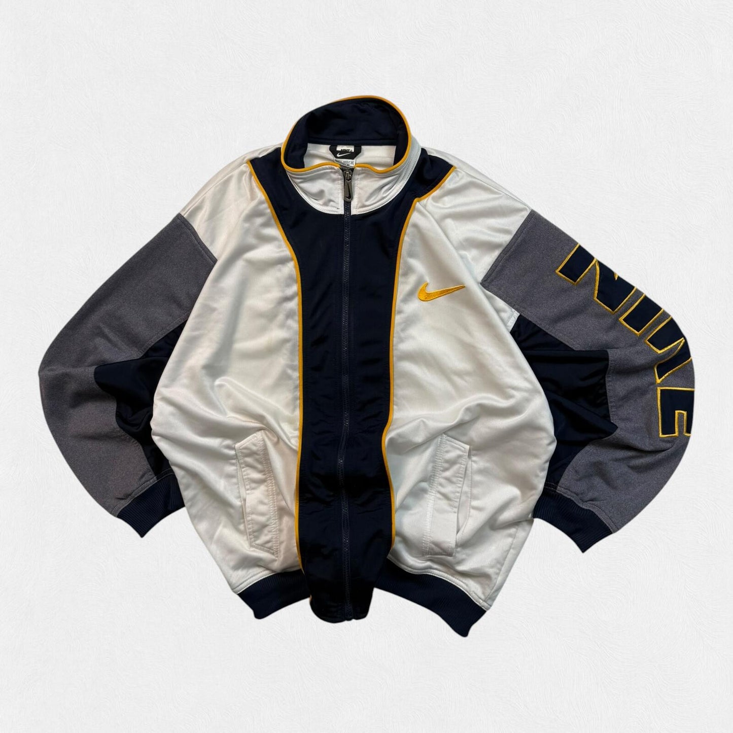 Vintage 90s Nike colour block track jacket (XL)