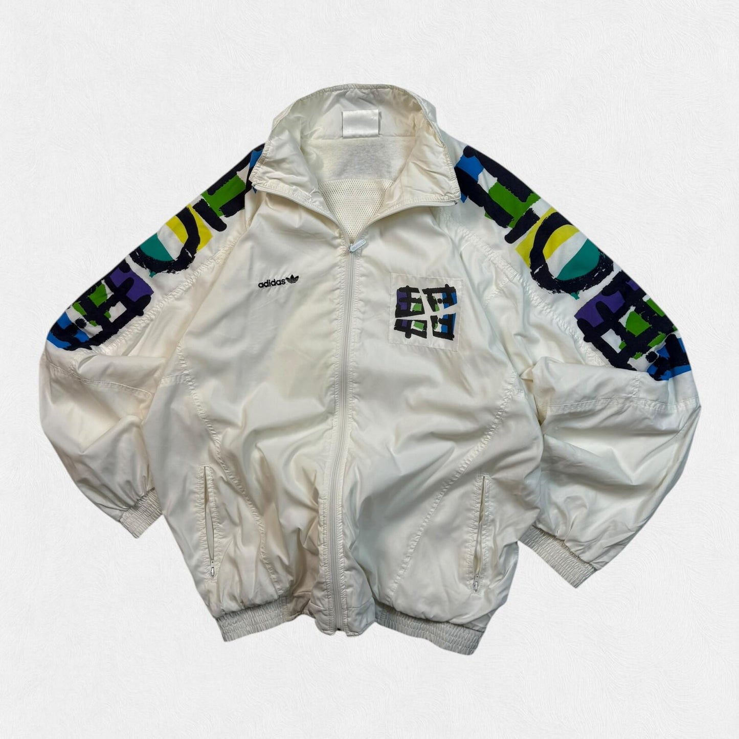 Vintage 80s Adidas originals Stefan Edberg tennis track jacket (L)