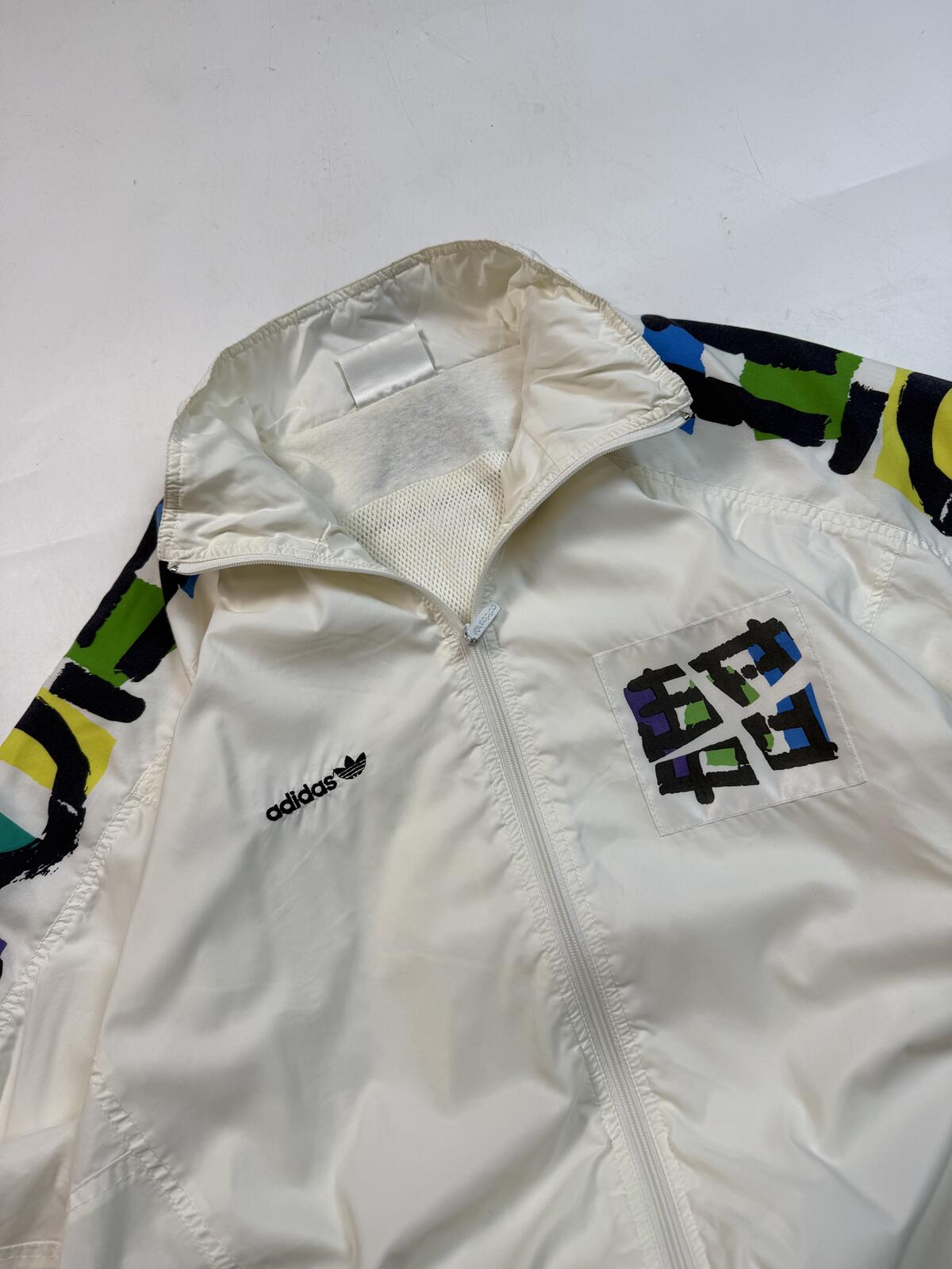 Vintage 80s Adidas originals Stefan Edberg tennis track jacket (L)