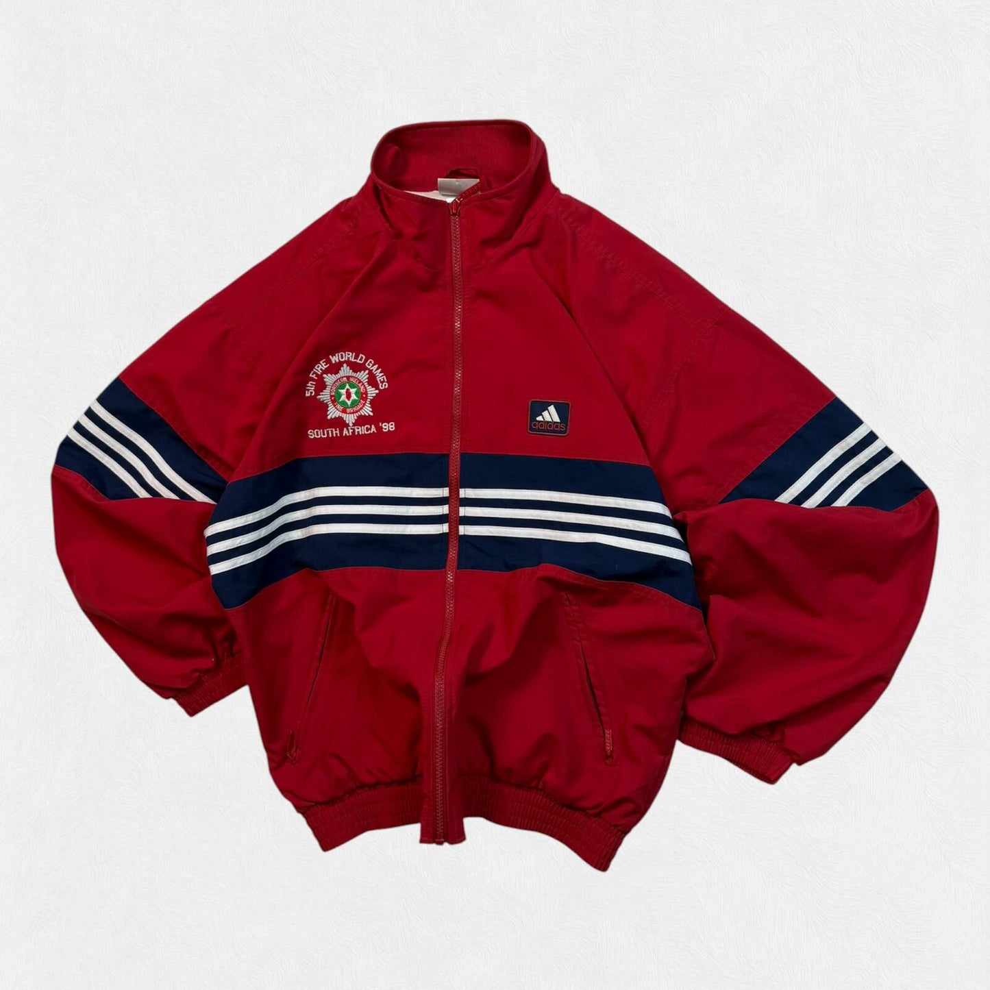Vintage 90s Adidas fire world games Track jacket (M)