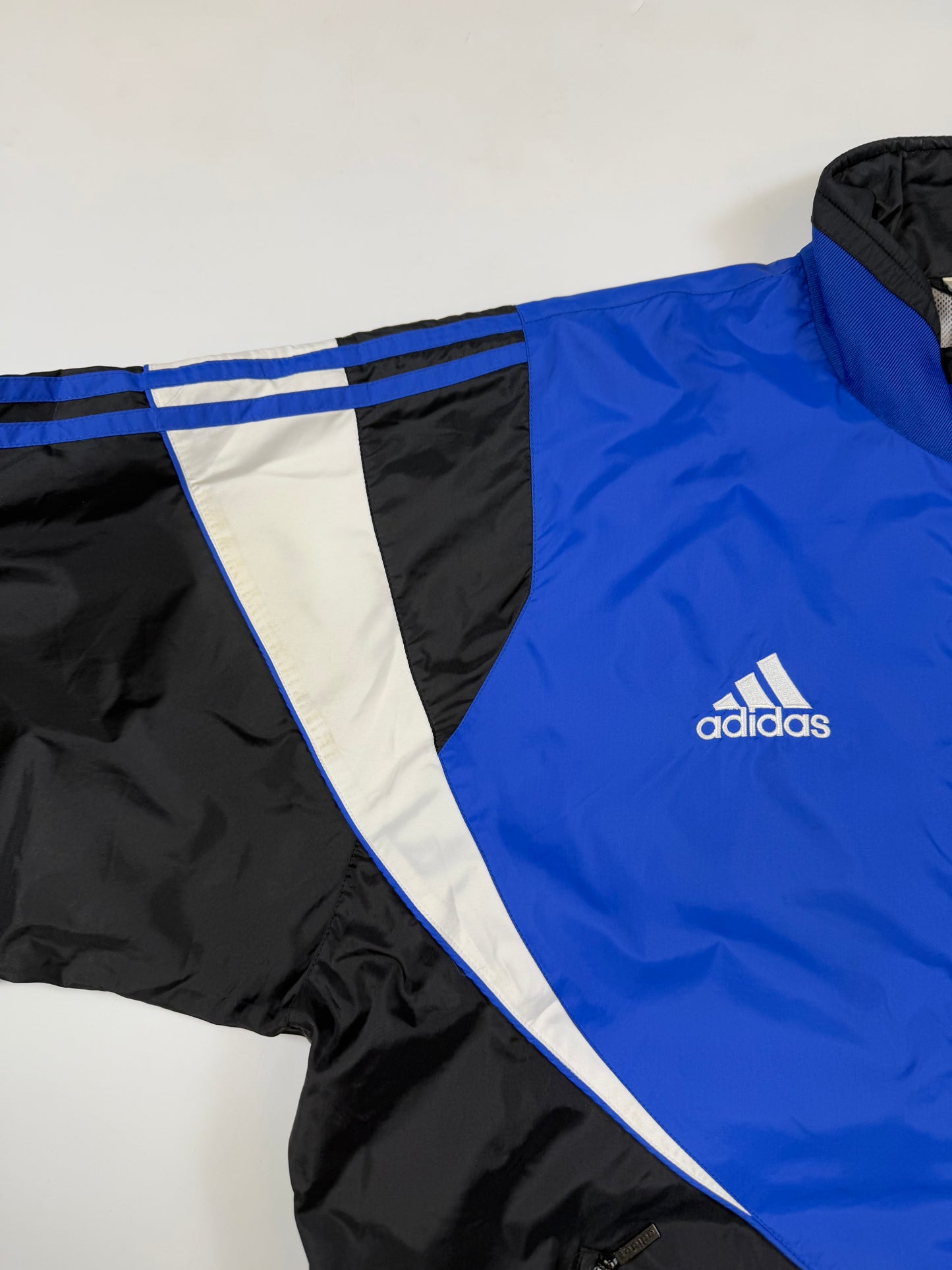 Vintage 90s Adidas colour block track jacket (M)