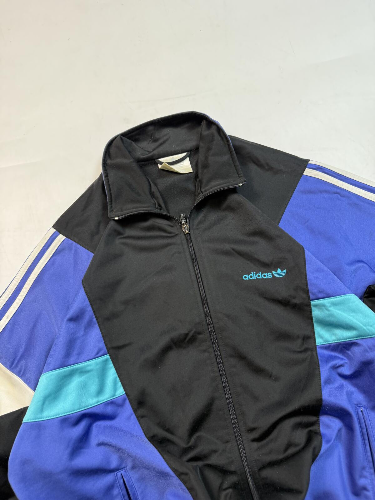 Vintage 90s adidas originals colour block track jacket (M)