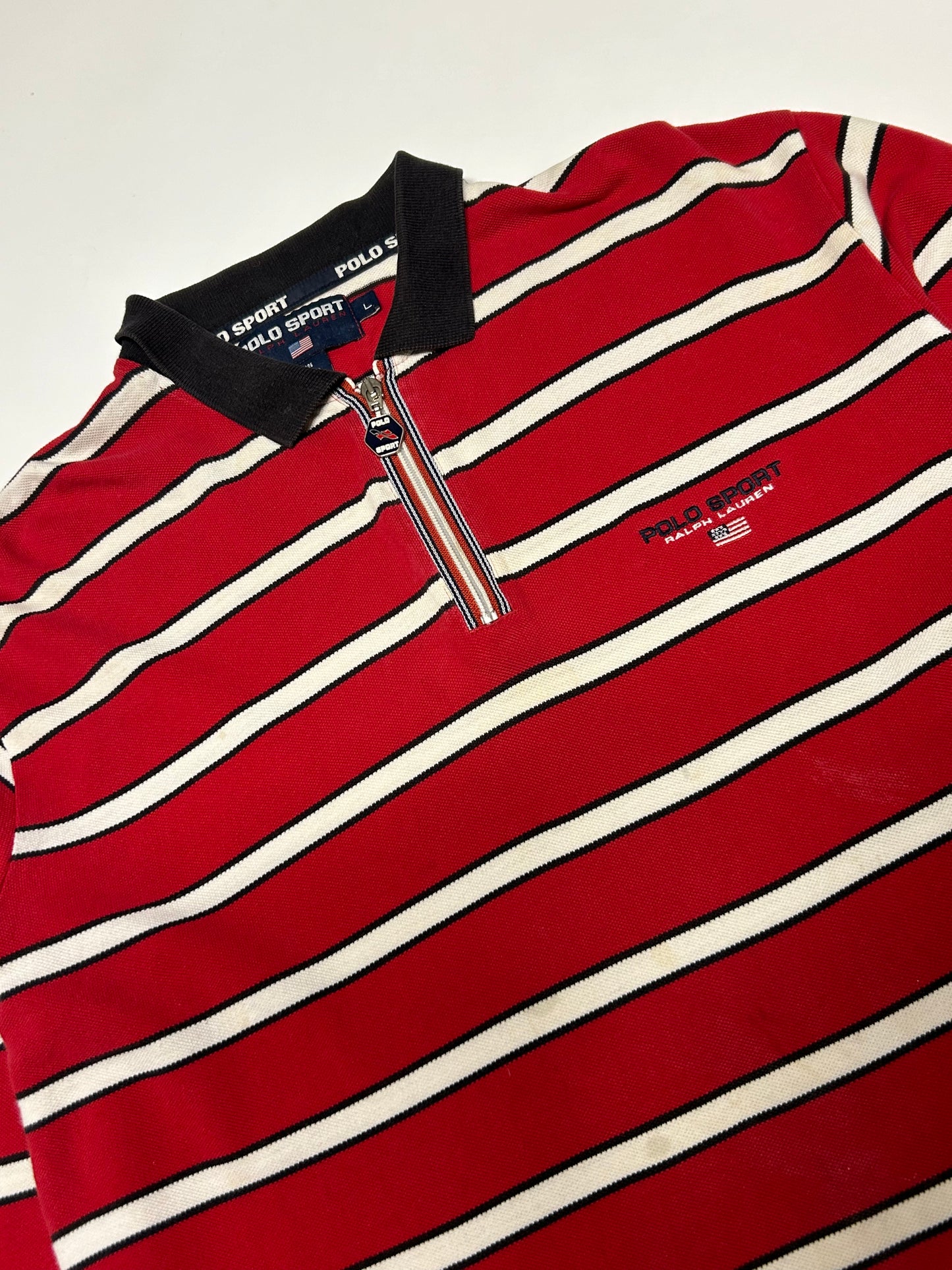 Vintage Polo sport long sleeve polo shirt (L)